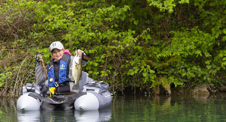 Stage de pêche - float-tube